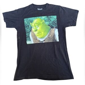 Dreamworks Black Shrek Bored Meme Tee Short Sleeve T-Shirt Size S